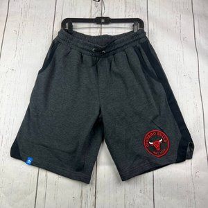Chicago Bulls NBA Large Adidas Garterized‎ Short Pants Gray Men New